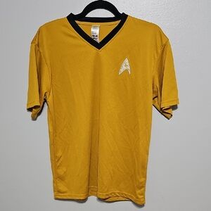 Gold Kellogs Captain Kirt V-Neck Men's Shirt M